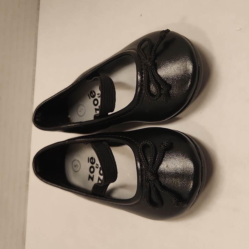 Zoe & Zac Girls Shoes Size 5 Black Mary Jane Flats